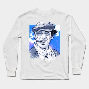 Jean Paul Belmondo - An illustration by Paul Cemmick Long Sleeve T-Shirt